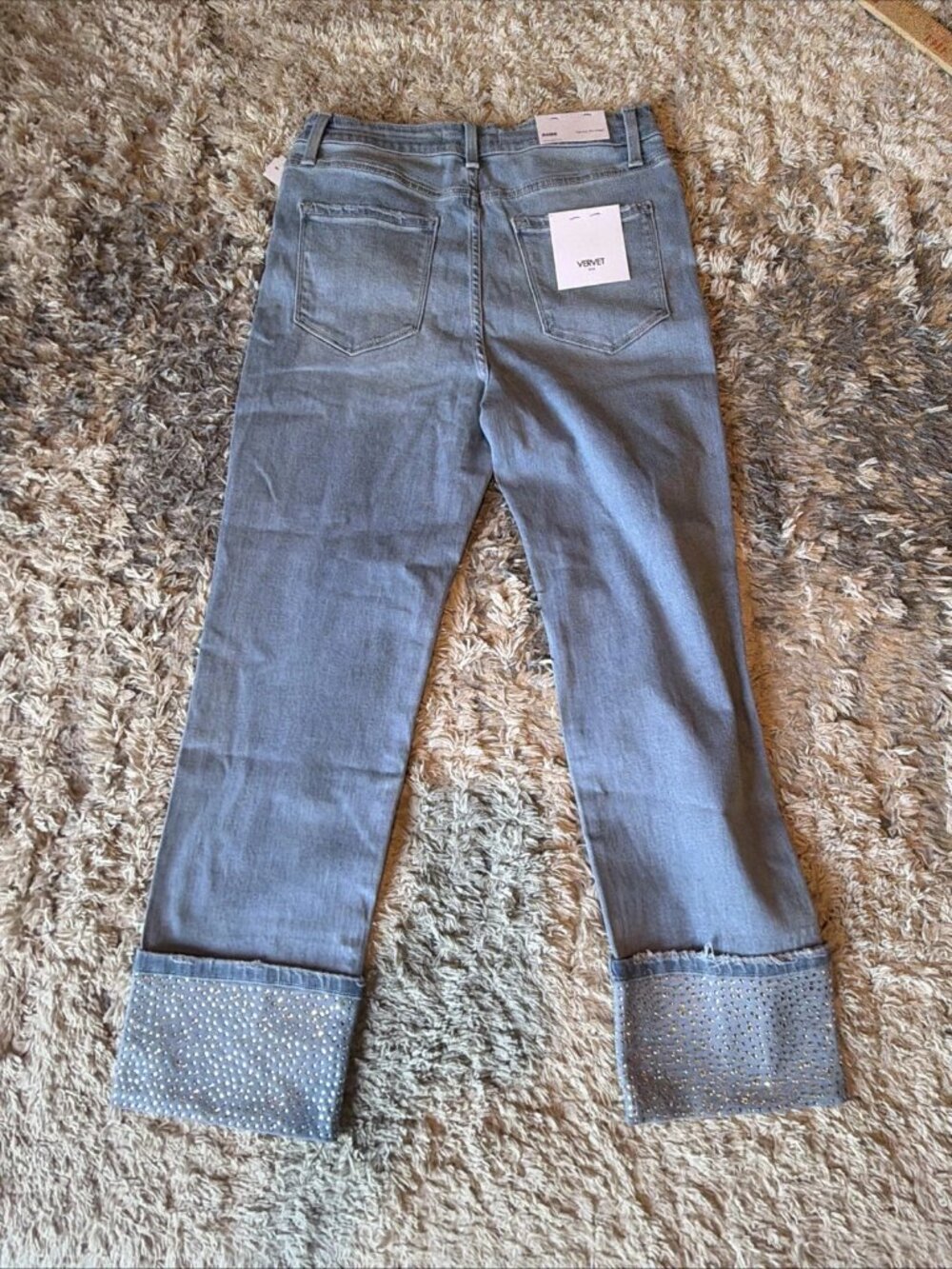 NWT VERVET Jeanne High Rise Slim Straight Crop Jeans Women’s 30 - Picture 6 of 8